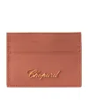 Chopard Small Leather Classic Card Holder In Orange