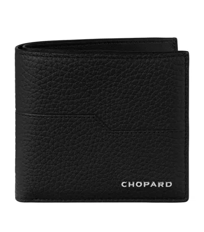 Chopard Small Leather Heritage Bifold Wallet In Black