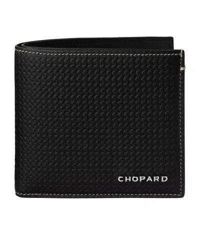 Chopard Small Leather Racing Bifold Wallet In Black