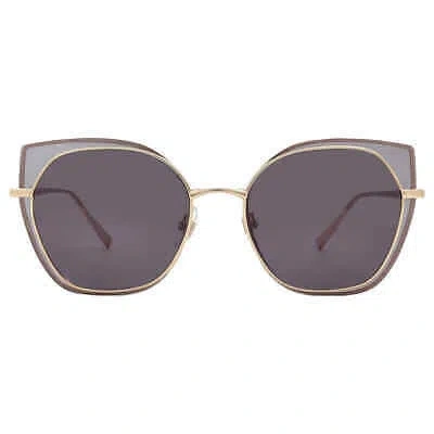 Pre-owned Chopard Smoke Cat Eye Ladies Sunglasses Schf74m 300f 59 Schf74m 300f 59 In Gray