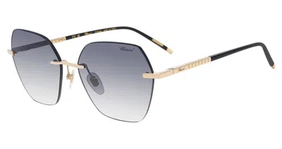 Chopard Smoke Gradient Butterfly Ladies Sunglasses Schl88m 0300 56 In ["pink","gold Tone","rose Gold Tone"]