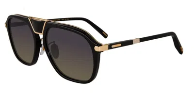 Chopard Smoke Gradient Pilot Men's Sunglasses Schg08 0rac 58 In ["black"]