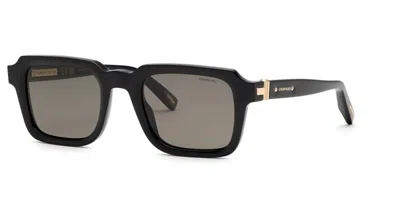 Chopard Smoke Square Men's Sunglasses Sch376 700p 52 In ["black"]