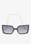 Chopard Square Acetate Sunglasses