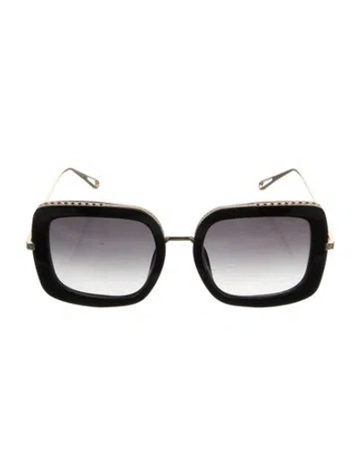 Pre-owned Chopard Square Gradient Sunglasses In Black