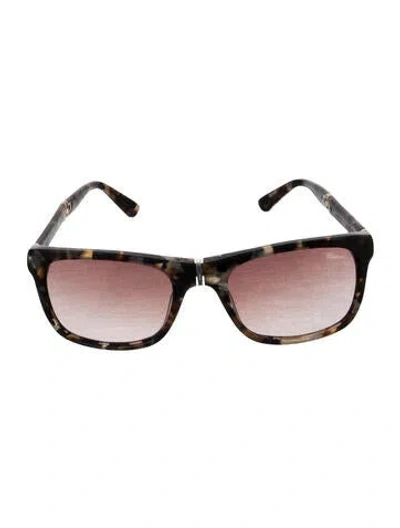 Pre-owned Chopard Square Gradient Sunglasses In Brown