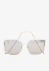 Chopard Square Metal Sunglasses