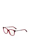 Chopard Square-frame Glasses In Burgundy