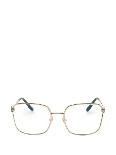 Chopard Square-frame Glasses In Gold