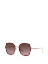 Chopard Square-frame Sunglasses In Red