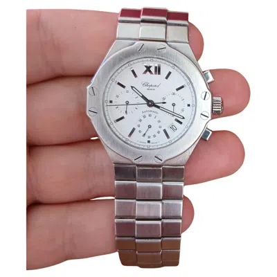 Pre-owned Chopard St. Moritz Chronograph 8333 Automatic Stainless Steel Men Watch In Multi