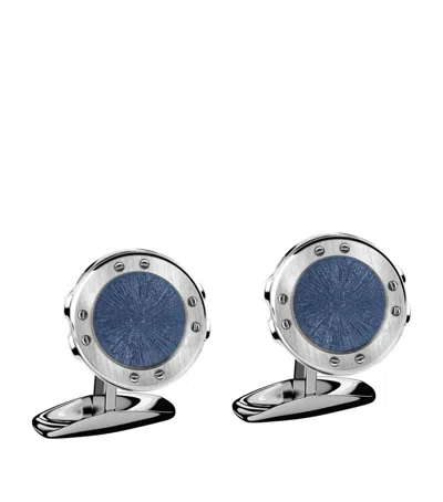 Chopard Stainless Steel Alpine Eagle Cufflinks In Metallic