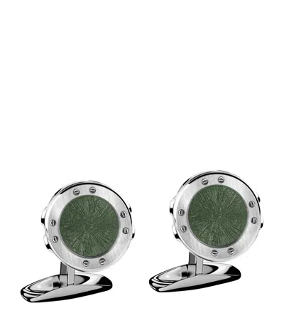 Chopard Stainless Steel Alpine Eagle Cufflinks In Metallic