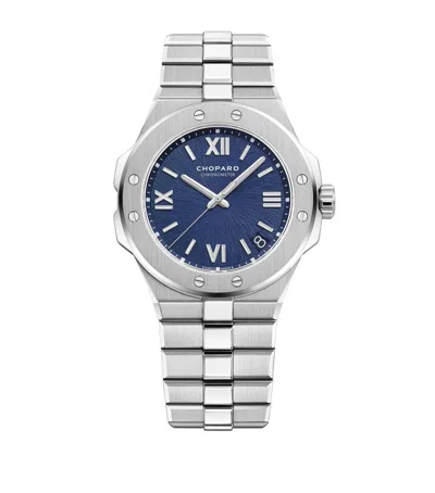 Chopard Stainless Steel Alpine Eagle Large Watch In Silver