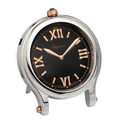 Chopard Stainless Steel Happy Sport Table Clock In Metallic