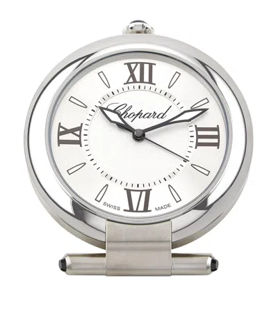 Chopard Stainless Steel Imperiale Alarm Clock 12cm In Gray