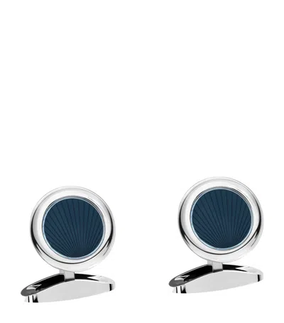 Chopard Stainless Steel L. U.c. Cufflinks In Blue