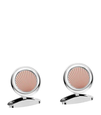 Chopard Stainless Steel L. U.c. Cufflinks In Pink