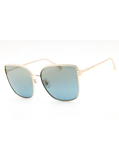 Chopard Stylish Cat Eye Metal Sunglasses For Women In Gold