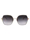 Chopard Grey Gradient Square Ladies Sunglasses Schf99g 08fc 56 In 0300 Gold