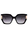 Chopard Geometric Sunglasses Sch378 M 0 Blk In Black