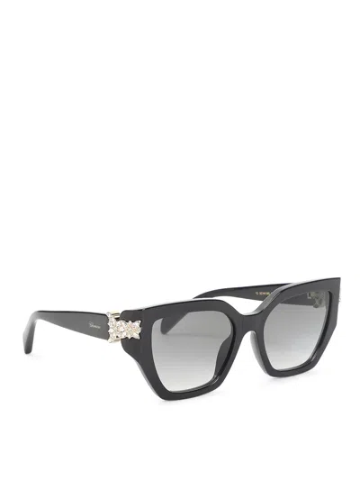 Chopard Eyewear Cat-eye Frame Sunglasses In Black