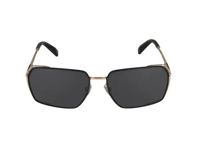 Chopard Sunglasses  Schg90 302 P Oro Rose' Lucido C/parti Nero Semilucido /17/145