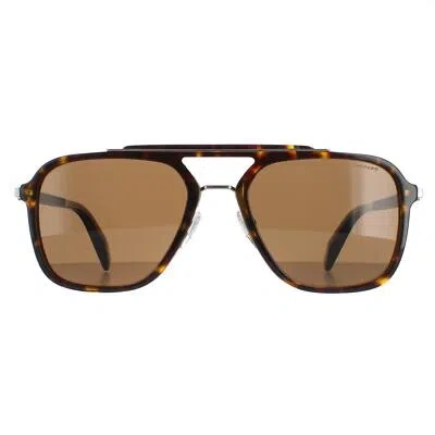 Pre-owned Chopard Sunglasses Sch291 722p Shiny Dark Havana Brown Polarized