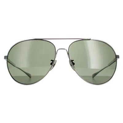 Pre-owned Chopard Sunglasses Schd57m 568p Titanium Gunmetal Grey Green Polarized