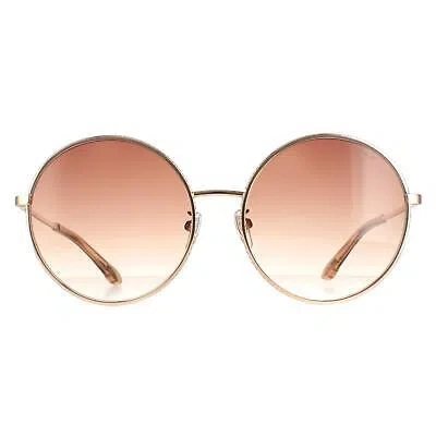 Pre-owned Chopard Sunglasses Schf11v 08fc Shiny Copper Gold Brown Gradient