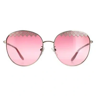 Pre-owned Chopard Sunglasses Schf75s 0a39 Shiny Red Gold Pink Gradient