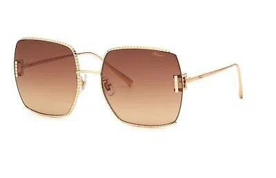 Pre-owned Chopard Sunglasses Schg30m 8fcy Gold Brown Woman