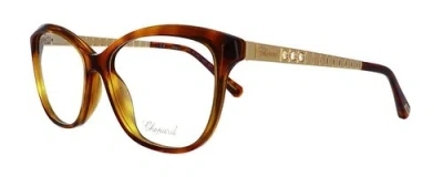 Pre-owned Chopard Sunglasses Vch 243 S Shiny Brown Havana/silver 0g14 In Clear