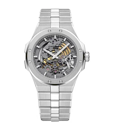 Chopard Titanium Alpine Eagle Xp Tt Watch In Silver