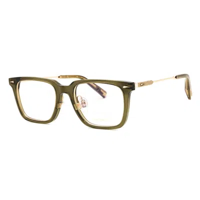 Chopard Transparent Olive Green Clear Demo Lenses Mini Eyeglasses For Men