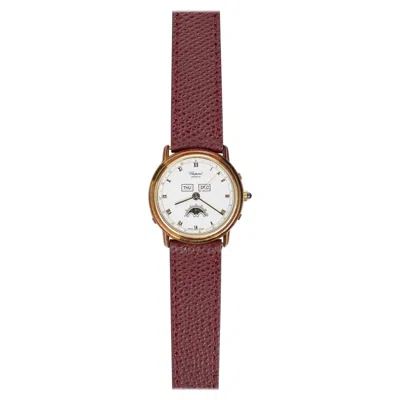 Pre-owned Chopard Triple Calendar Moonphase Watch In 18k Yellow Gold, 1990s