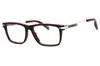 Chopard Vch357 Rectangular Acetate Eyeglasses In Burgundy