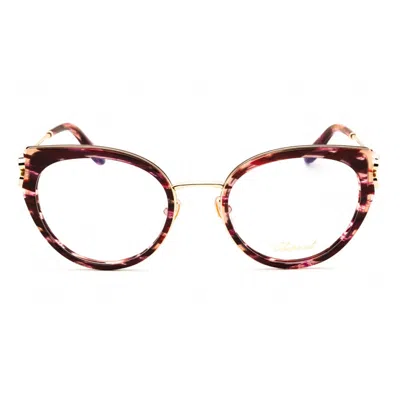 Chopard Vch367v01g2 Cat-eye Acetate Eyeglasses In Burgundy