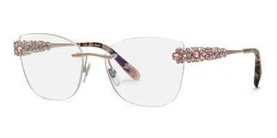 Chopard Vchg99s 0a39 Women's Glasses Gold Size 55 - Free Lenses - Blue Light Block Available In White