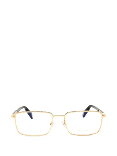 Chopard Vchl 48 Rectangle-frame Glasses In Gold