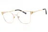 Chopard Ladies Rose Gold Tone Rectangular Eyeglass Frames Vchl58m In Gold
