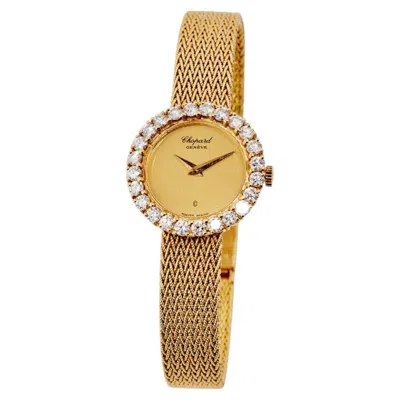 Pre-owned Chopard Vintage 18k Yellow Gold Diamond Watch, 1.70ct, 1970s-1980s
