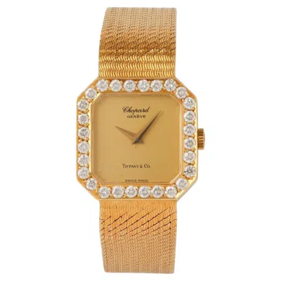 Pre-owned Chopard Vintage  X Tiffany & Co. Model 5111/1 18 Karat Gold And Diamond Watch In Multiple
