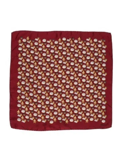 Pre-owned Chopard Vintage Pocket Square In Red