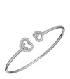 Chopard White Gold And Diamond Happy Diamonds Bangle In Gold
