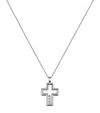 Chopard White Gold And Diamond Happy Diamonds Cross Necklace In Gold