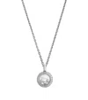 Chopard White Gold And Diamond Happy Diamonds Icons Pendant In Gold