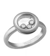 Chopard White Gold And Diamond Happy Diamonds Icons Ring
