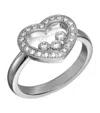 Chopard White Gold And Diamond Happy Diamonds Icons Ring In Gold