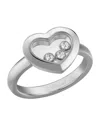 Chopard White Gold And Diamond Happy Diamonds Icons Ring In Gold